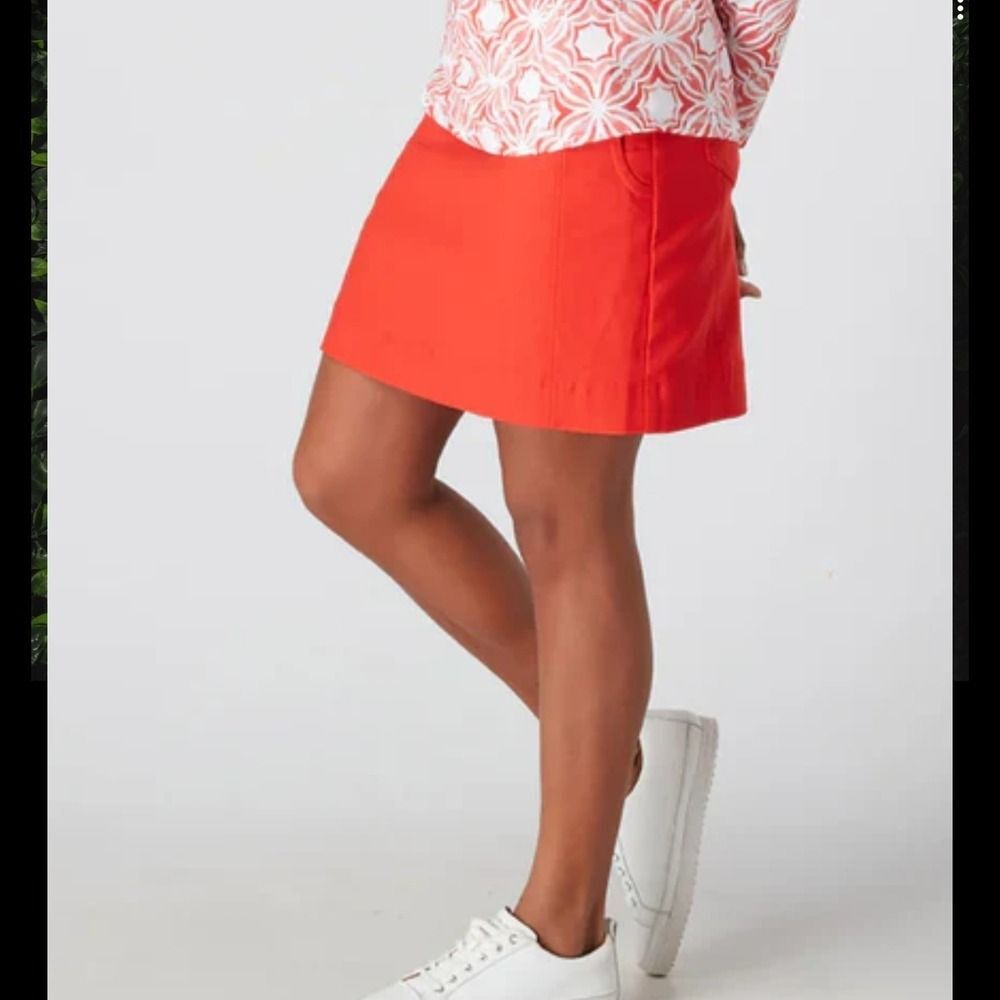MOLY ISADORA Vibrant Orange Mini Skirt